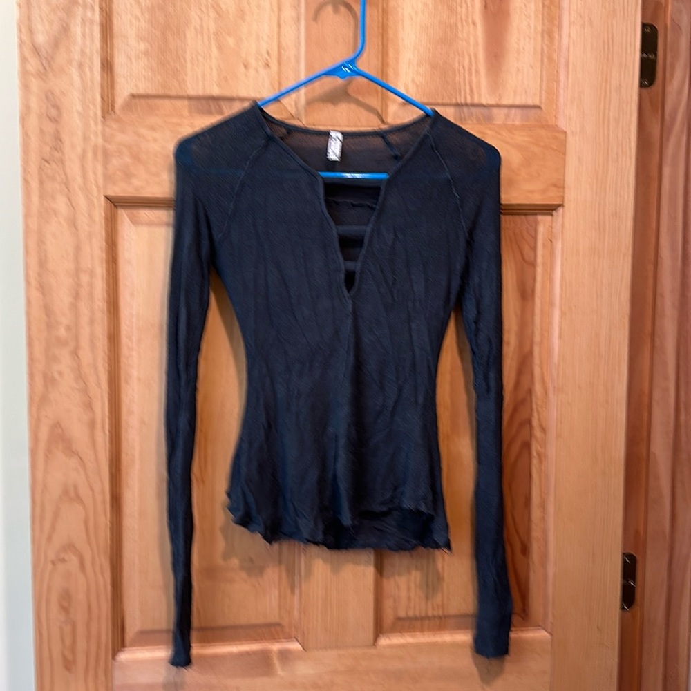 Love sleeve semi sheer